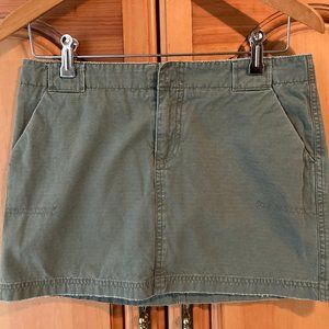 Y2K American Eagle Outfitters Army Green Juniors MINI Skirt Size 6 Reg Tag Label